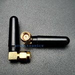 เสาอากาศ Wifi Antenna Dual-Band Antenna คุณภาพสูง 2.4GHz / 5.8GHz Dual Frequency 2dBi หัวต่อตัวผู้ Inner Needle ขนาด 4 cm สีดำหัวต่อโลหะสีทอง