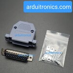 RS232 25 Pin Com Port DB25 Head Male พร้อมกรอบครอบหัว (ชุดหัวประกอบ DB25 ตัวผู้)