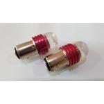 หลอดไฟเบรก กระพริบ LED หลอด 2 ไส้ สีแดง 12V (ราคาต่อ 1 คู่)