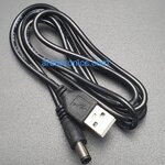 สายชาร์จ USB to 5.5x2.5mm DC 5V Charger ยาว 100cm