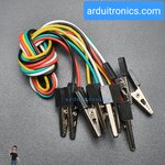 สายไฟหัวคลิปปากจระเข้ สำหรับ Micro:bit สายไฟปากหนีบ Alligator Clip 5 เส้น 5 สี ยาว 40cm