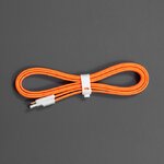 Flat Noodle Micro USB Cable 1.2m (แท้จาก DFRobot) สาย micro USB คุณภาพสูง สายแบน สีส้ม