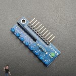 โมดูล ทดลอง LED 8 ดวง 3mm สีน้ำเงิน