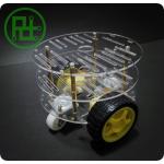 2WD Smart Car Chassis (3 ชั้น) มาพร้อม Motor และ Wheel Encoder