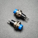 สวิตช์ กดติด/ปล่อยดับ DS-314 10mm (สีฟ้า) 1 ชิ้น