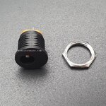 DC-022 Power Outlet DC Block 5.5 x 2.5mm Power Female Socket สีดำ 3 ขา