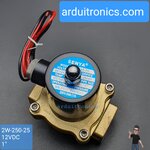 โซลินอยวาล์ว ทองเหลือง (Solenoid Valve Normally Closed) 8 หุน (1") 12VDC - ยี่ห้อ Senya 2W-250-25