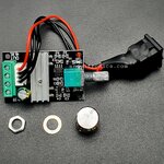 PWM DC Motor Speed Control 6-28Vdc 3A Module (ปุ่มหมุนสำหรับคุมความเร็วและมีสายสวิตซ์ปิดและเปิด2ระดับ)