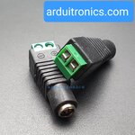 DC Jack หัวแจ็ค ตัวเมีย Female Adapter Jack plug 5.5 x2.1 mm ขนาดพอดีกับหัว Jack Arduino