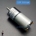 DC Motor Model 25GA370R มอเตอร์เกียร์ แกนกลาง รุ่น25 DC 12V:210RPM 25GA370R-12V-210
