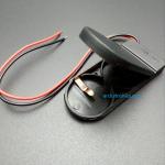 Battery Box รางถ่านกระดุม CR2032 สีดำ ใส่ได้ 2 ก้อน 6V (ก้อนละ 3V) พร้อมสวิตช์