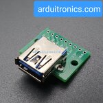 C37 USB 3.0 Type A Female to DIP Converter Breakout