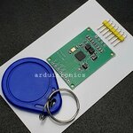 โมดูลอ่านบัตร RFID 13.56MHz ขนาดเล็ก RFID RC522 Module Card Reader พร้อมการ์ดและ Tag PCB สีเขียว