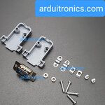 RS232 9 Pin Com Port DB9 Head Male พร้อมกรอบครอบหัว (ชุดหัวประกอบ DB9 ตัวผู้)