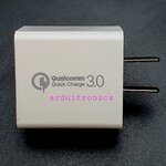 Fast Charge Adapter 5V 3A USB QC3.0 18W ด่วนชาร์จอะแดปเตอร์ กรอบแข็ง สีขาว