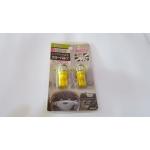 หลอดไฟ LED T10 หลอดเสียบ สีเหลือง 12V (ราคาต่อ 1 คู่)