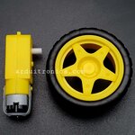 Gear Motor with Wheel Tire มอเตอร์แกนเดี่ยวพร้อมล้อ (อัตราทด 1:48)
