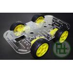4WD 1-Layer Smart Car Chassis with Speed Encoder for Arduino