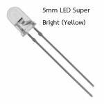 LED Super Bright (Yellow) - 5mm Long Pins