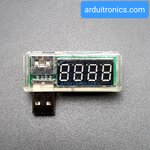 LED USB Mobile Power Charging Current Voltage Tester ยูเอสบีวัดแรงดันไฟฟ้า สีใส