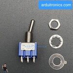 MTS-202 Toggle Switch 6-Pin แบบ On-On (สวิตช์เปิด/ปิด 6 ขา 6A 125V)