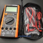 Digital Multimeter (MINHAO DT9205A) + สายโพรบ + ถ่าน + ซองใส่