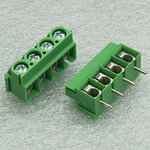 Screw Terminal Block 4Pins,Pitch 5.00mm, 300V/16A Wire Protector Type,24-14AWG.