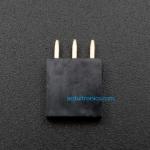 [Black] 1X3 Pin Single Row Female Header 2.54mm Pitch Straight Pin Square (จำนวน 1 ชิ้น)