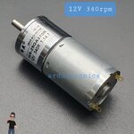 DC Motor Model 25GA370R มอเตอร์เกียร์ แกนกลาง รุ่น25 DC 12V:340RPM 25GA370R-12V-340