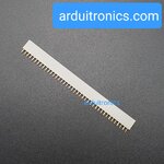 [White] 1x40 Pin Single Row Female Header 2.54mm Pitch Straight Pin Square (จำนวน 1 ชิ้น)
