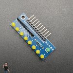 โมดูล ทดลอง LED 8 ดวง 3mm สีเหลือง