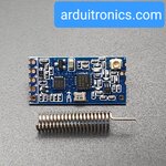 [Easy to Use] HC-12 Wireless Transceiver Data Transmission Module 433MHz Wireless to Serial (แถมเสาอากาศ) - PCB น้ำเงิน