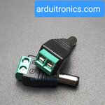 DC Jack หัวแจ็ค ตัวผู้ Male Adapter Jack plug 5.5 x2.1 mm ขนาดพอดีกับหัว Jack Arduino