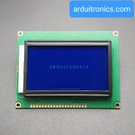 LCD Display Module 128x64 (12864) Graphic Matrix LCD with Blue Backlight (3.3V)