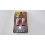 หลอดไฟ LED T10 หลอดเสียบ สีชมพู 12V (ราคาต่อ 1 คู่)