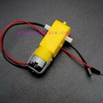 Gear Motor มอเตอร์แกนคู่ (อัตราทด 1:48) พร้อมสายไฟ