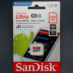 SanDisk Ultra MicroSDXC UHS-I SDCard 256GB Class10 (speed upto 120MB/s)