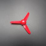 ใบพัด ขนาด 80mm สำหรับมอเตอร์ขนาดเล็ก (สีแดง)