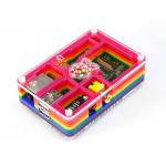 Rainbow Pibow - Enclosure for Raspberry Pi Model B (by Adafruit)