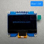 จอแสดงผล OLED 128x64 แบบ I2C SPI ขนาด 1.54นิ้ว สีน้ำเงิน SSD1309 บัดกรีแล้ว