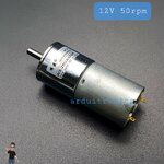 DC Motor Model 25GA370R มอเตอร์เกียร์ แกนกลาง รุ่น25 DC 12V:50RPM 25GA370R-12V-50
