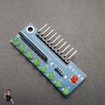 โมดูล ทดลอง LED 8 ดวง 3mm สีเขียว