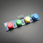 โมดูลสวิตช์กดติด/ปล่อยดับ 4 ปุ่ม 4 สี สำหรับ Arduino