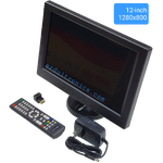 จอ LCD 12นิ้ว 1280x800 (แถม remote control / power adapter / HDMI adapter) สำหรับ Raspberry Pi / Nvidia พร้อมฐานตั้ง