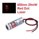 Adjustable Laser Tube 650nm 20mW - Dot Laser (แสงตกบนฉากเป็นจุดปรับความหนาได้)