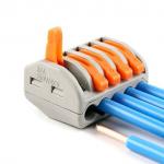 ข้อต่อสายไฟ Terminal ต่อสายไฟแบบเร็ว 5 จุด Wire Connector Quick Terminal 0.75-4 Square Slitter PCT-215