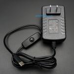 Power Adapter 5V 3A (USB Type-C) with ON/OFF Switch for Raspberry Pi 4B
