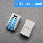 [สีฟ้า] Terminal ต่อสายไฟแบบเร็ว 2 จุด Wire Connector Quick Terminal 0.75-4 Square Slitter PCT-212