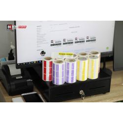 สติ๊กแบบสี 3.25 ซม.* 2.5 ซม. 4 สีให้เลือกใช้งาน