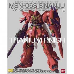 MG 1/100 MSN-06S Sinanju Ver. Ka Titanium Finish